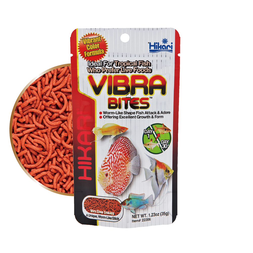 高夠力 VIBRA BITES 
熱帶魚蟲型飼料 35g